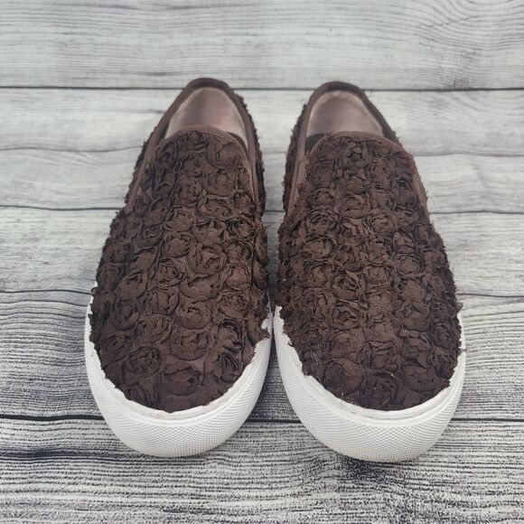 Tory Burch Women's Rosette Brown Sneakers  Size 8.5 - Picture 3 of 8